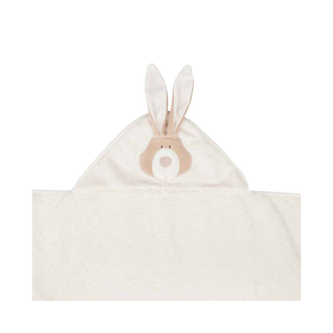 Wooly Organic Big size baby bath towel - Bunny