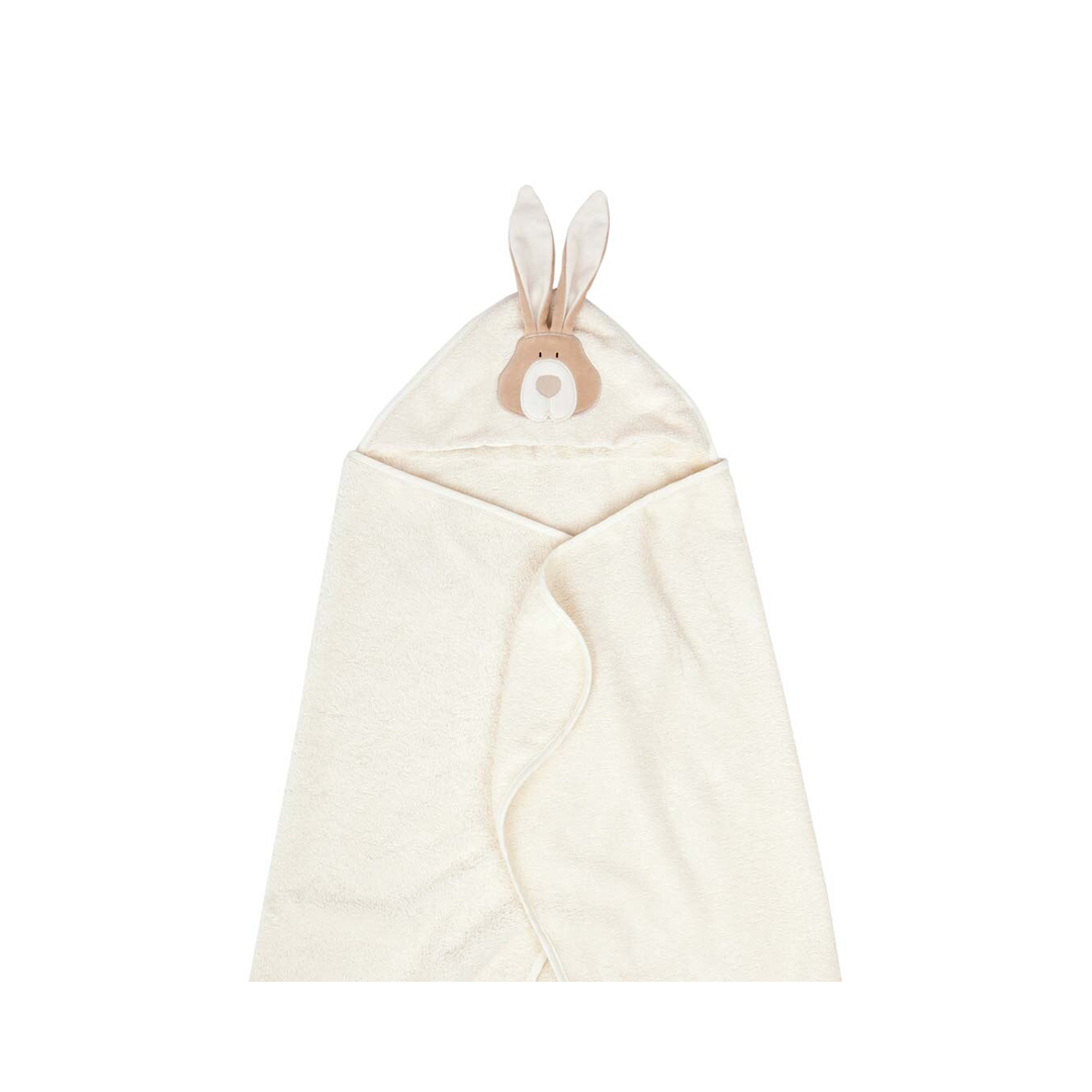 Wooly Organic Wooly Organic Big size baby bath towel - Bunny Towel