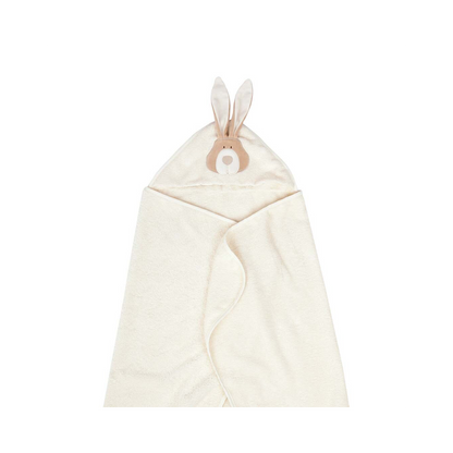 Wooly Organic Wooly Organic Big size baby bath towel - Bunny Towel