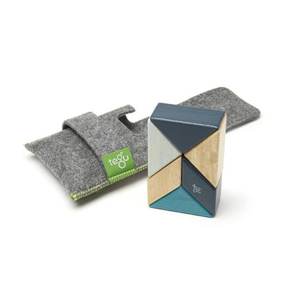 Tegu Tegu - Pocket Pouch Prism (Blue) Wooden Toy