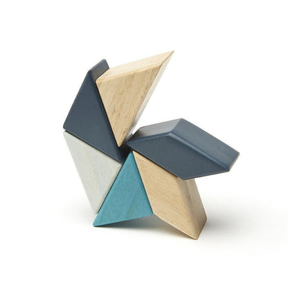 Tegu Tegu - Pocket Pouch Prism (Blue) Wooden Toy