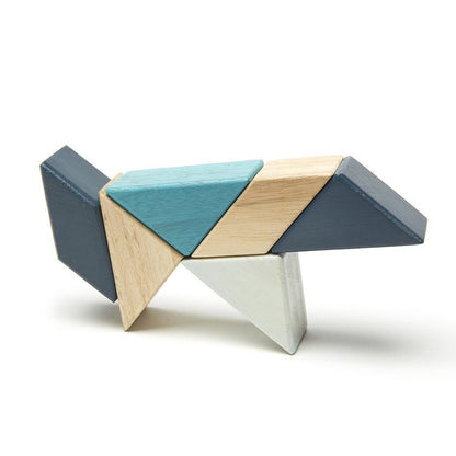 Tegu Tegu - Pocket Pouch Prism (Blue) Wooden Toy