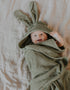 Wooly Organic Wooly Organic Towel Junior - Bunny Sage Green Towel
